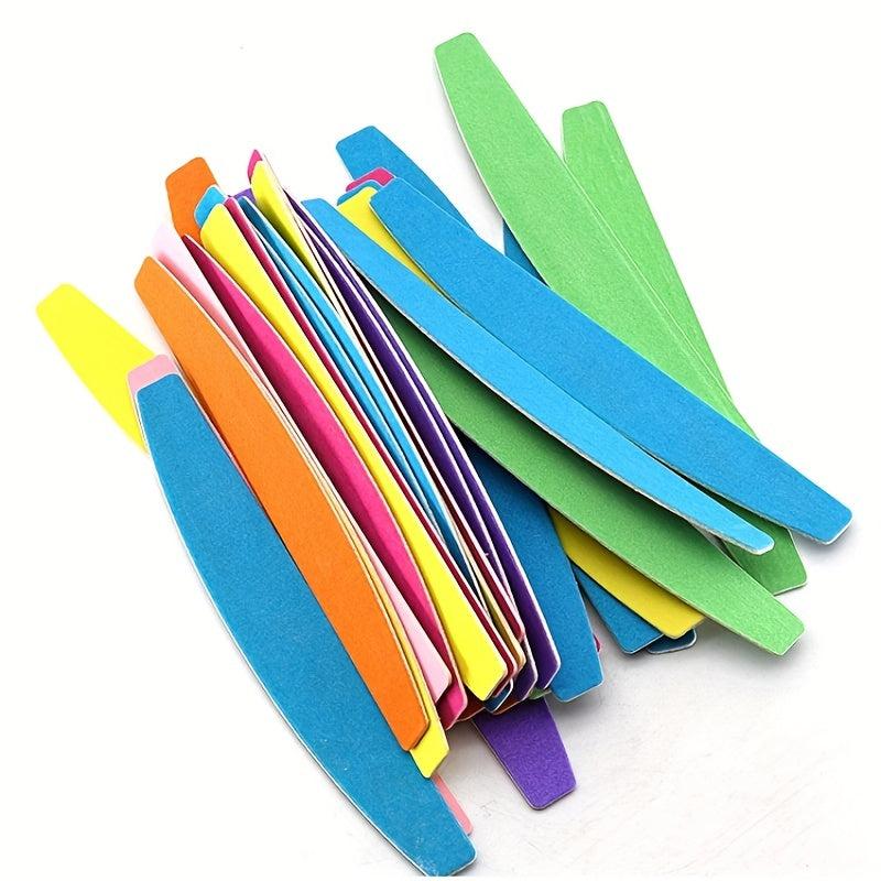 10 Pcs Nail File Stick Buffer Double Sided Manicure Tool