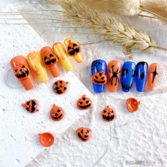 Halloween Pumpkin Nail Art Charms - DIY Nail Art Jewelry