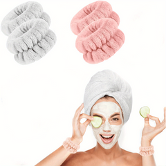 8 Pc Microfiber Wrist Wash Towel Band for Face Washing - Absorbent Sweatband