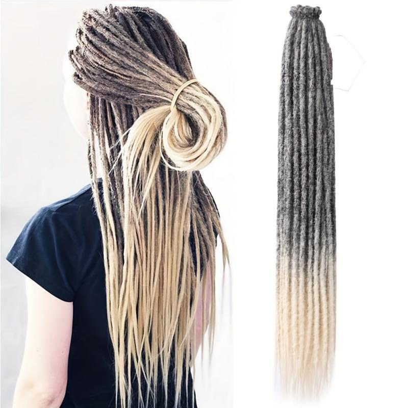 24 Inch Blonde Ombre Synthetic Dreadlock Extensions