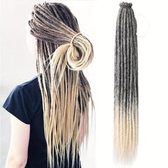 24 Inch Blonde Ombre Synthetic Dreadlock Extensions