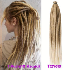 24 Inch Blonde Ombre Synthetic Dreadlock Extensions