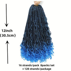 30 48 Cm Boho Box Braids 8 Packs Goddess Box Braids Crochet Hair