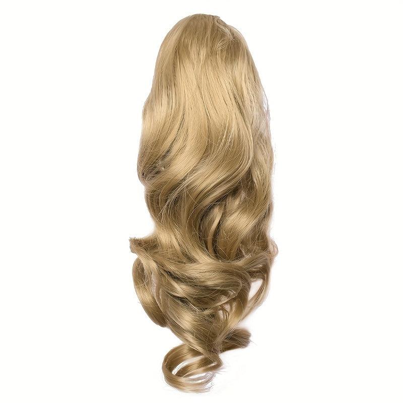Body Wave Claw Clip Hair Extensions Long Curly Wavy Ponytail Synthetic Hair