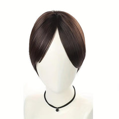 Straight Synthetic Hair Topper Clip In Hair Extension Natural Look Women Men