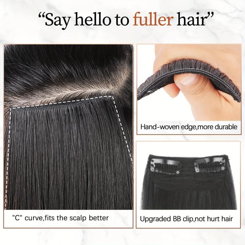 Invisible Clip In Hair Extensions Synthetic One Piece Hair Pad for Women