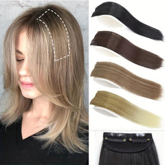 Invisible Clip In Hair Extensions Synthetic One Piece Hair Pad for Women