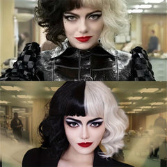 Short Wavy Synthetic Cosplay Wig for Women - Witch Role Play