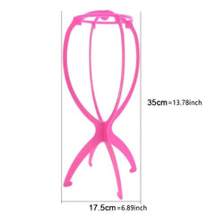 Folding Wig Stand for Solid Wigs Stable Hairpiece Holder