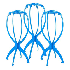 Folding Wig Stand for Solid Wigs Stable Hairpiece Holder