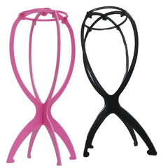 Folding Wig Stand for Solid Wigs Stable Hairpiece Holder