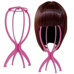 Folding Wig Stand for Solid Wigs Stable Hairpiece Holder
