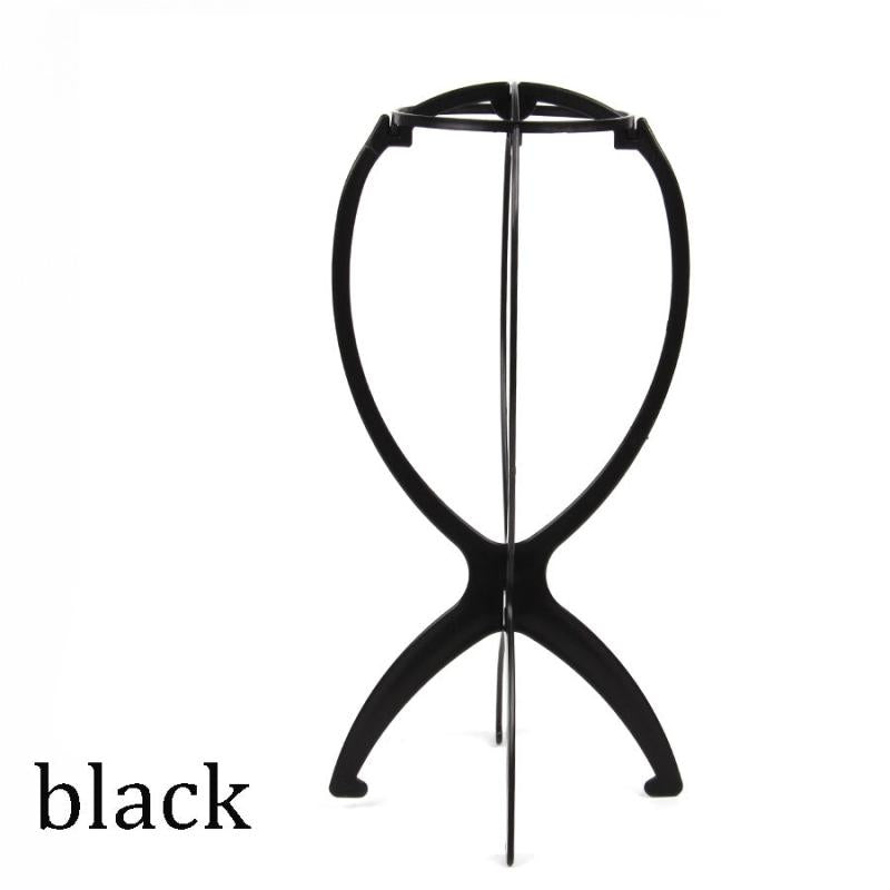 Folding Wig Stand for Solid Wigs Stable Hairpiece Holder