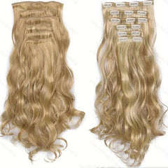 8 Cm Body Wave Clip On Hair Extensions Synthetic Ombre Hair For Women Girls