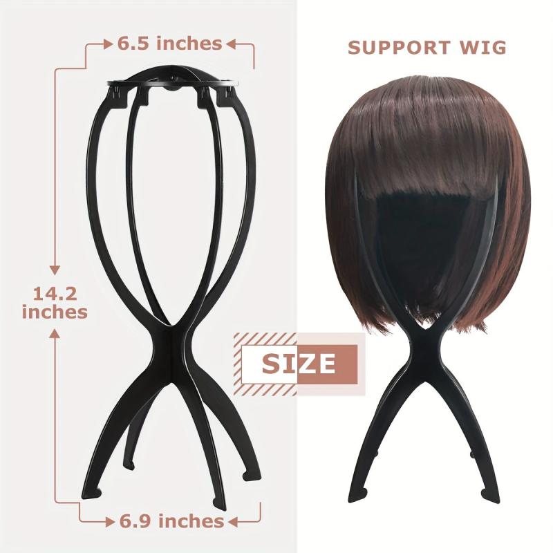 Adjustable Portable Wig Hat Stand Holder Durable Multifunctional Plastic Folding