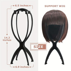 Adjustable Portable Wig Hat Stand Holder Durable Multifunctional Plastic Folding