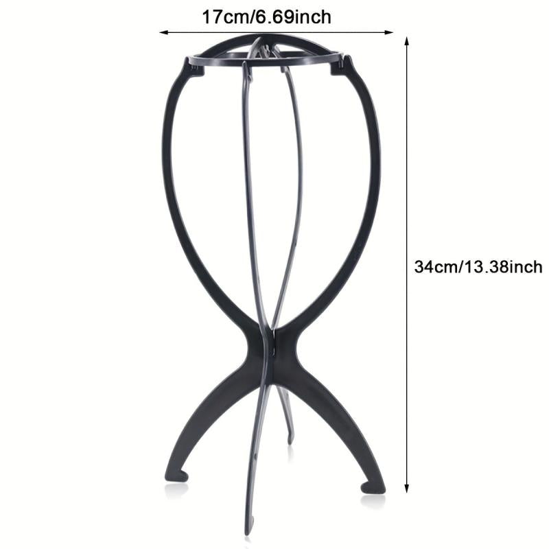 Adjustable Portable Wig Hat Stand Holder Durable Multifunctional Plastic Folding