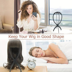 Adjustable Portable Wig Hat Stand Holder Durable Multifunctional Plastic Folding