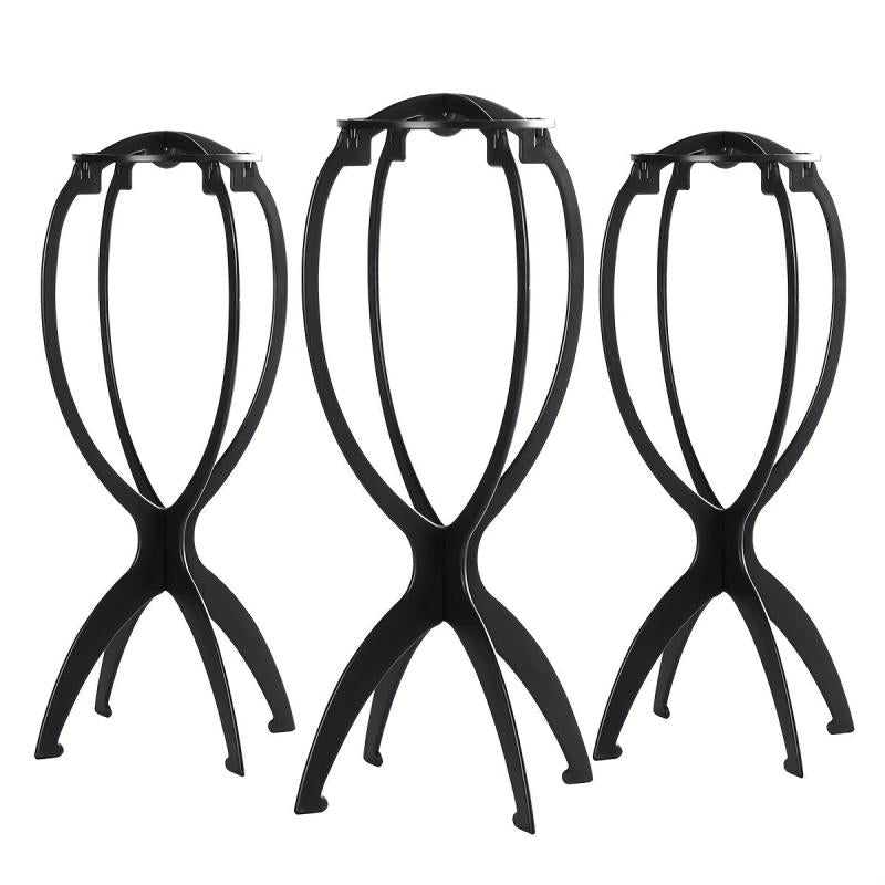 Adjustable Portable Wig Hat Stand Holder Durable Multifunctional Plastic Folding