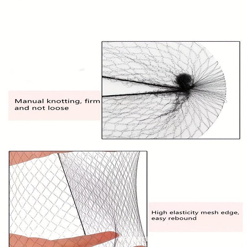 20pcs Hair Net Elastic Invisible Net for Food Service Ballet Buns Wigs