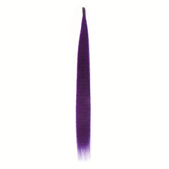 10pcs Synthetic Feather Hair Extensions Mixed Colored Stripe Wig 40-64 cm