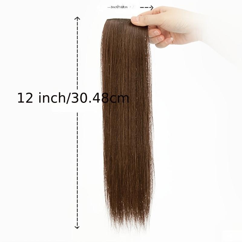 30 48 Cm Seamless Hair Pads Clip In One Piece Hair Extension Natural Look