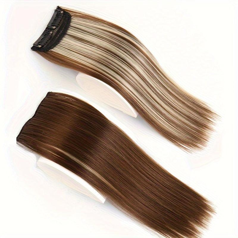 30 48 Cm Seamless Hair Pads Clip In One Piece Hair Extension Natural Look