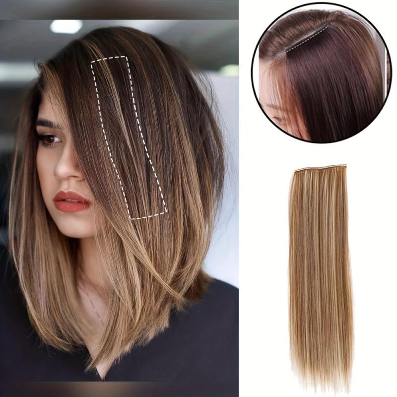 30 48 Cm Seamless Hair Pads Clip In One Piece Hair Extension Natural Look