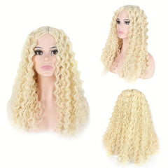 Long Curly Wig For Women - Synthetic Heat Resistant - Beginners Friendly