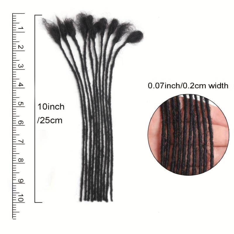 30 Strands Locs Extensions Human Hair Dreadlock Extensions Natural Soft Locs
