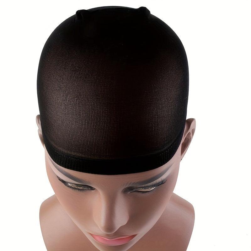 Brown Wig Cap Mesh Elastic Lining 2pcs