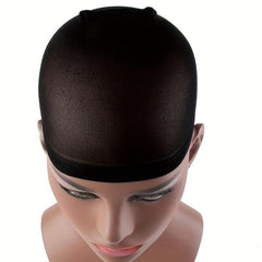 Brown Wig Cap Mesh Elastic Lining 2pcs