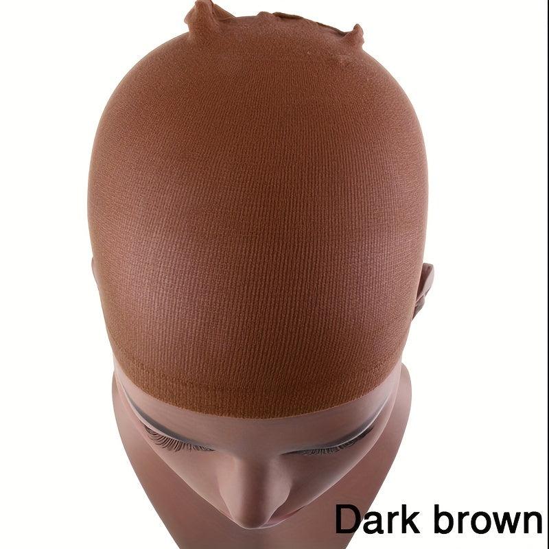 Brown Wig Cap Mesh Elastic Lining 2pcs