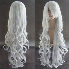 Colorful Long Curly Synthetic Wig With Bangs Heat Resistant