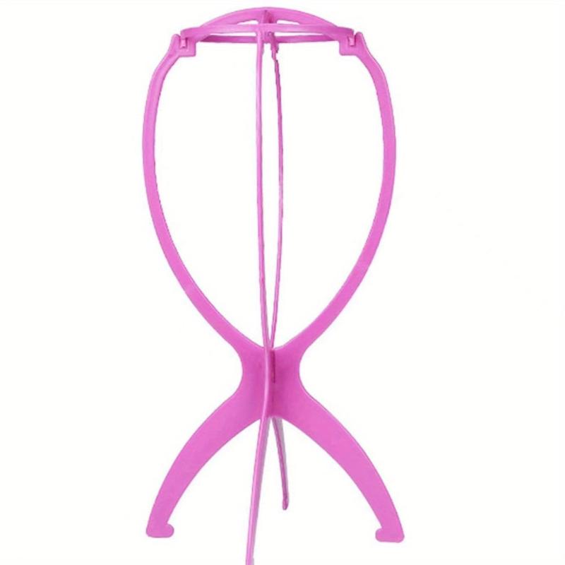 Solid Wigs Display Stand Portable Folding Hat Hairpiece Holder