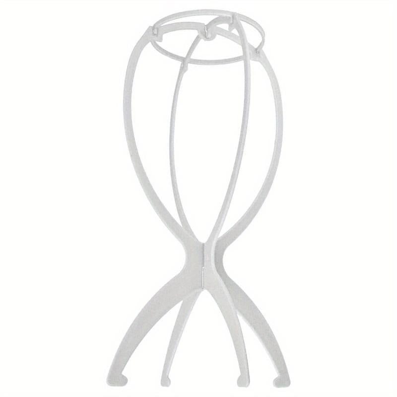 Solid Wigs Display Stand Portable Folding Hat Hairpiece Holder