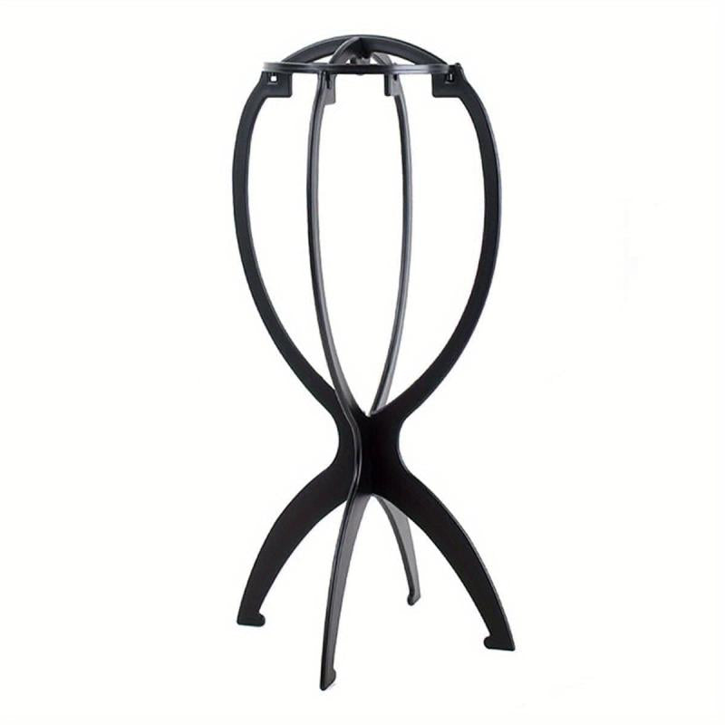 Solid Wigs Display Stand Portable Folding Hat Hairpiece Holder