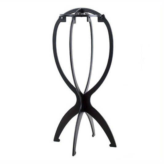 Solid Wigs Display Stand Portable Folding Hat Hairpiece Holder