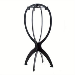 Solid Wigs Display Stand Portable Folding Hat Hairpiece Holder