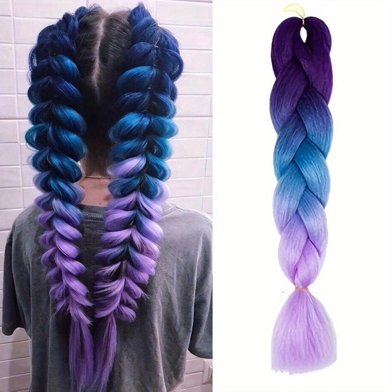 Purple Ombre Braiding Hair Extensions for Unique Hairstyles