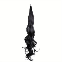 66cm Flexible Steel Wire Wrap Around Ponytail Blonde Loose Wave Hairpiece