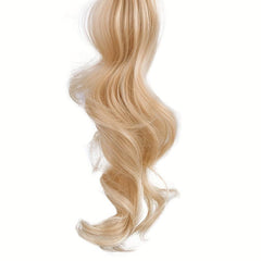 66cm Flexible Steel Wire Wrap Around Ponytail Blonde Loose Wave Hairpiece