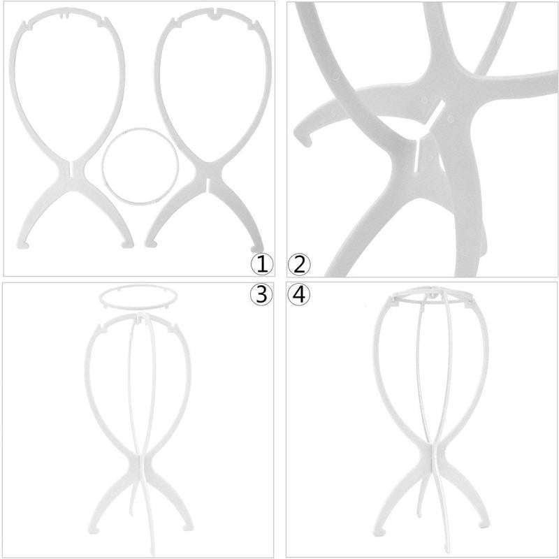 Portable Wig Stand for Multiple Wigs
