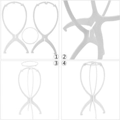Portable Wig Stand for Multiple Wigs
