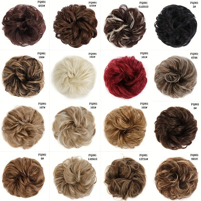 Synthetic Wavy Curly Chignon Ponytail Hair Extensions