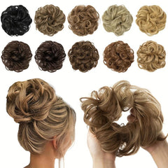 Synthetic Wavy Curly Chignon Ponytail Hair Extensions