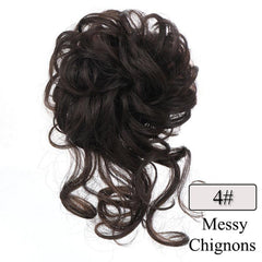 Messy Bun Hair Piece Tousled Updo Scrunchie Extension