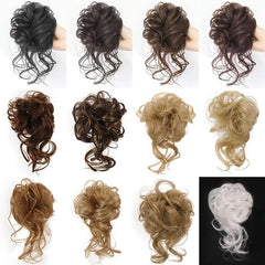 Messy Bun Hair Piece Tousled Updo Scrunchie Extension