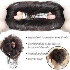 Messy Bun Hair Piece Tousled Updo Scrunchie Extension