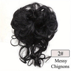 Messy Bun Hair Piece Tousled Updo Scrunchie Extension